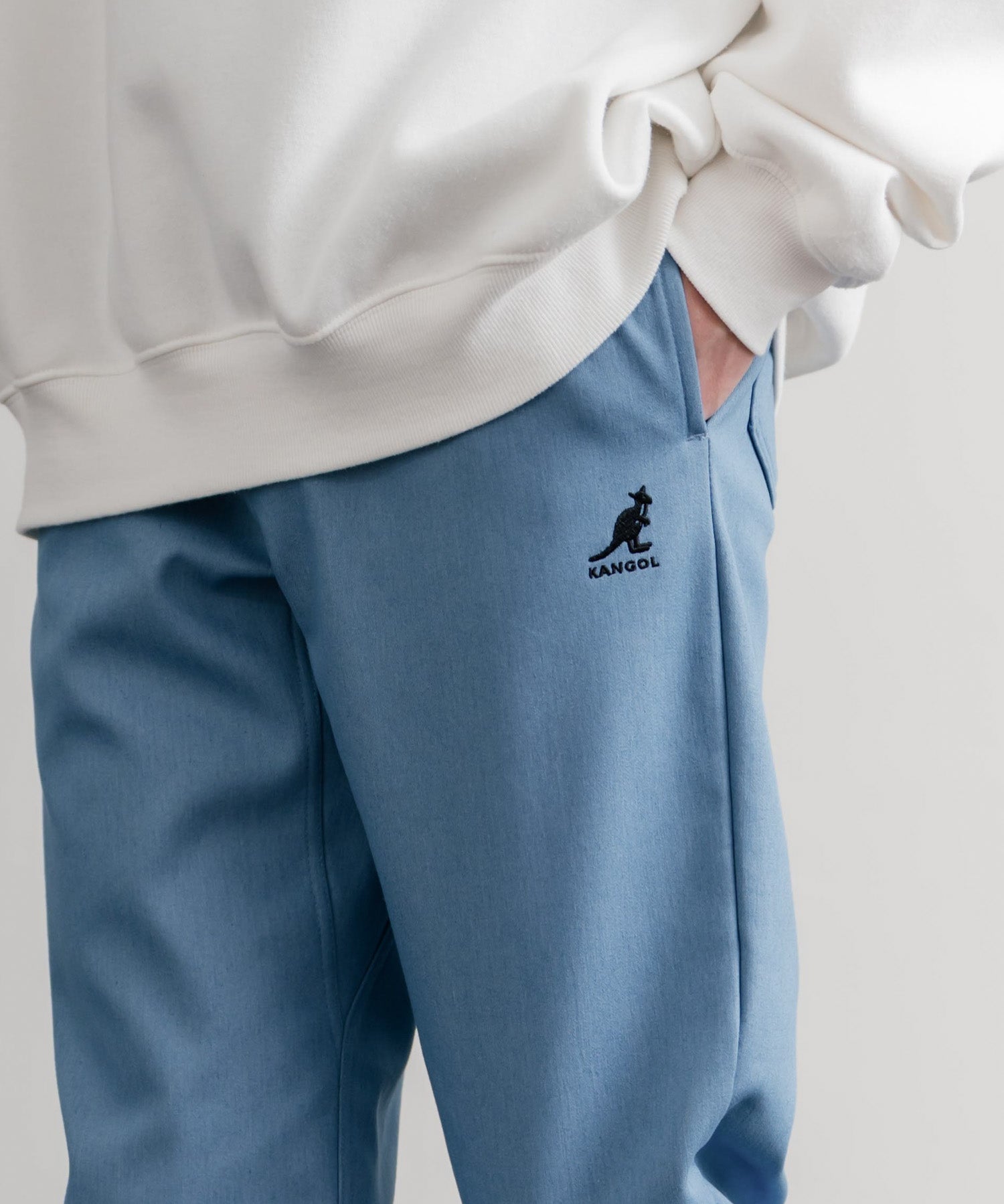 新色追加 KANGOL カンゴール 別注コラボ蓄熱裏フリースヒートテーパードジョガーイージーパンツ 14622
