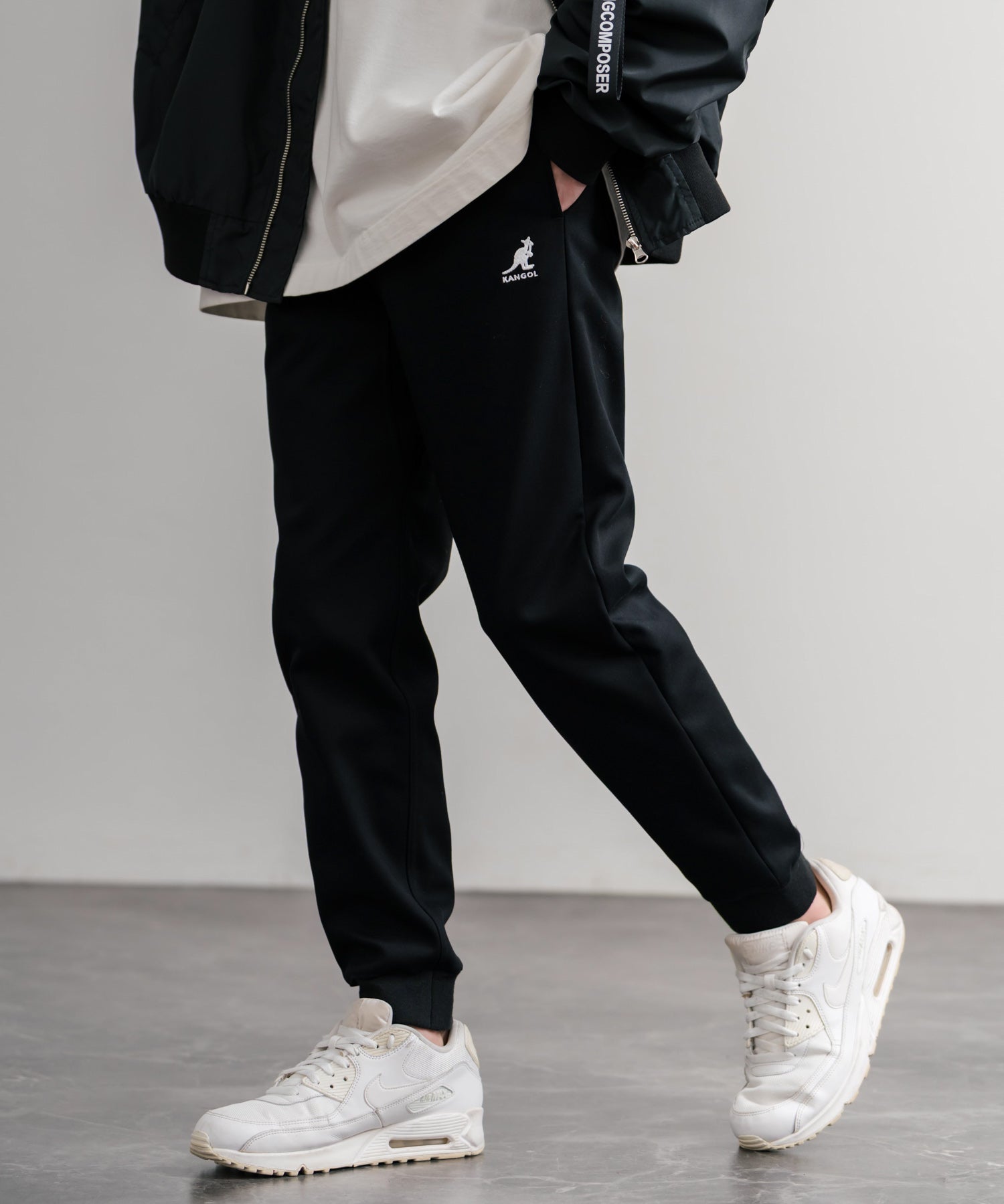 新色追加 KANGOL カンゴール 別注コラボ蓄熱裏フリースヒートテーパードジョガーイージーパンツ 14622