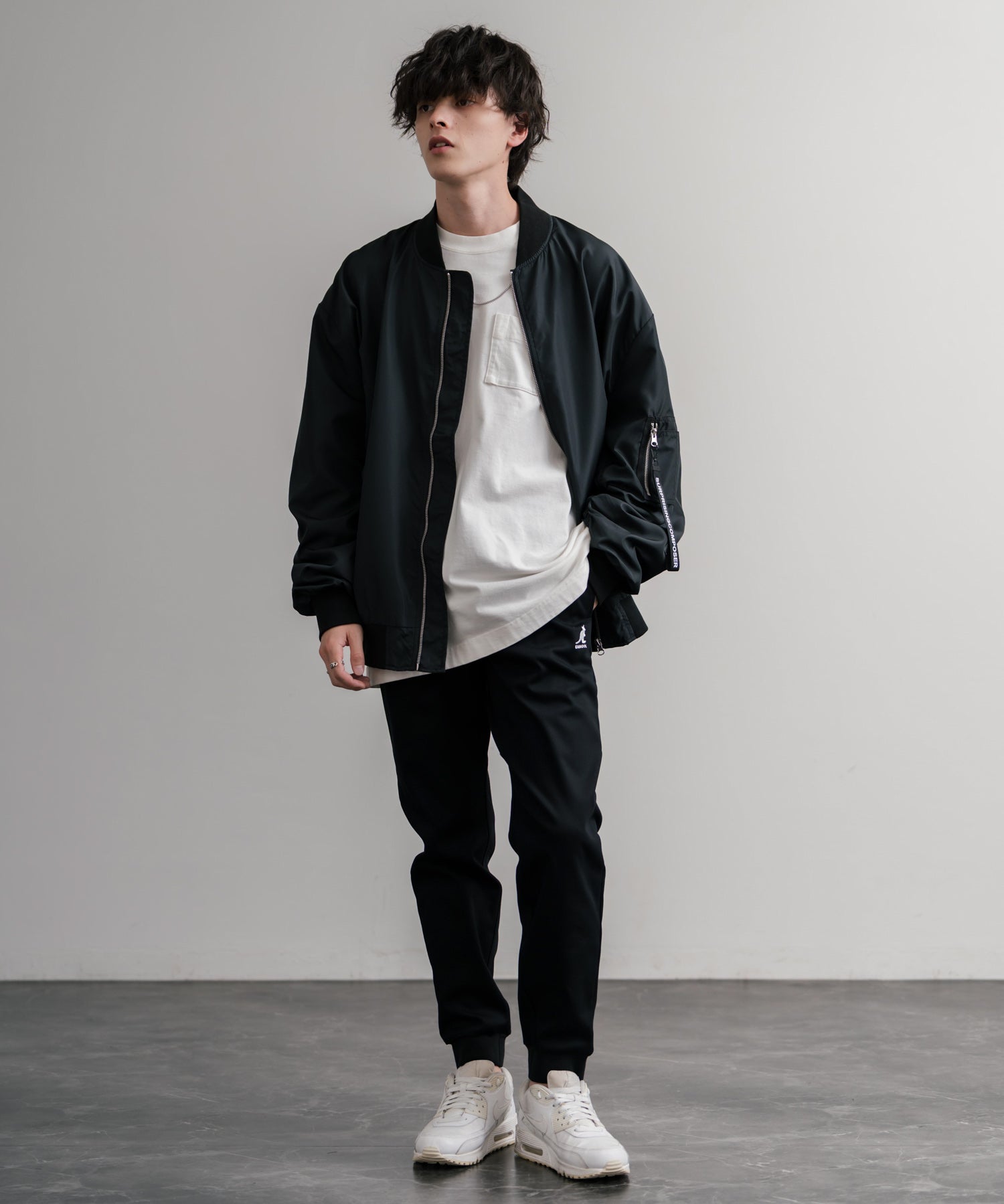 KANGOL カンゴール 別注コラボ蓄熱裏フリースヒートテーパードジョガーイージーパンツ 14622