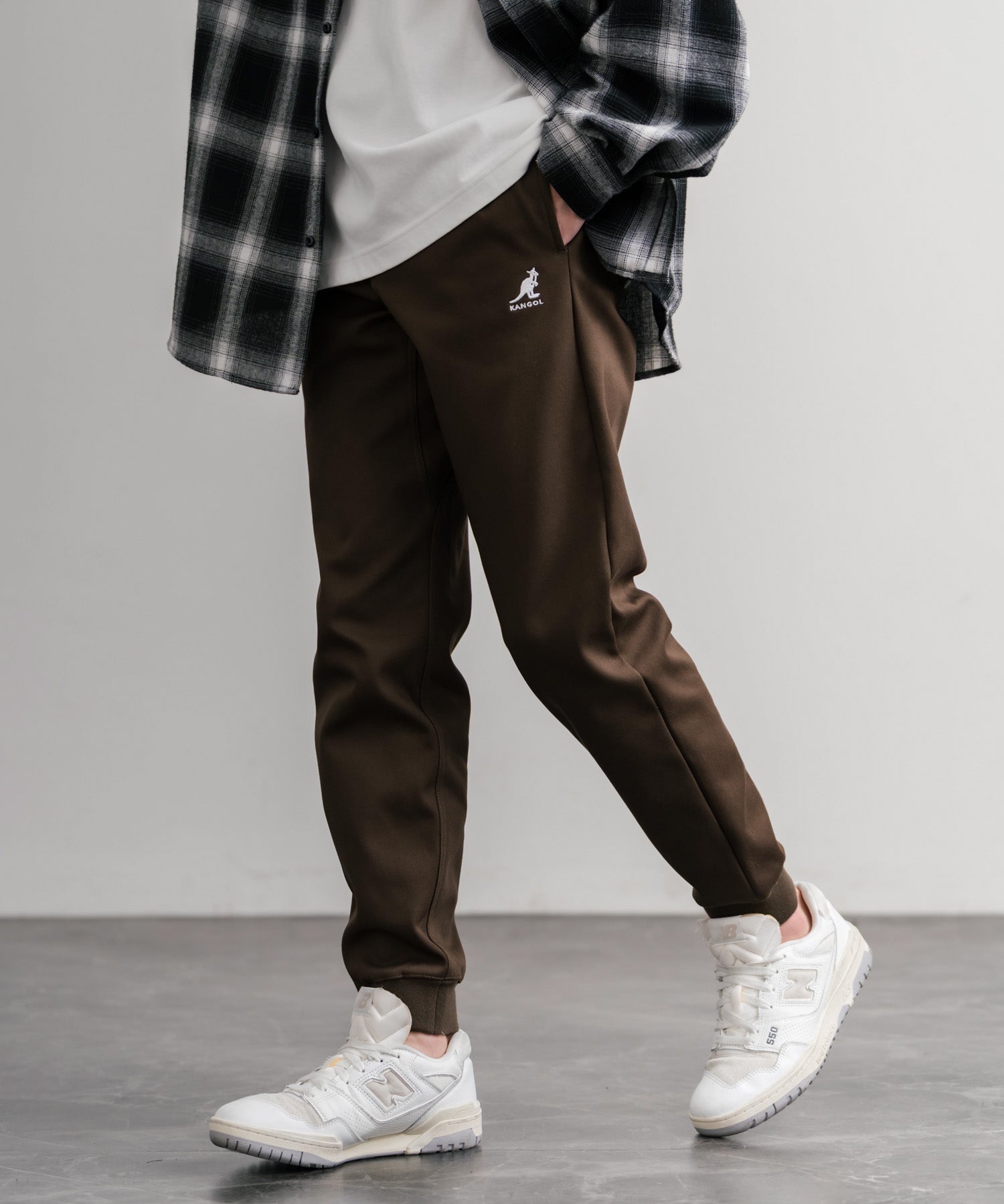 新色追加 KANGOL カンゴール 別注コラボ蓄熱裏フリースヒートテーパードジョガーイージーパンツ 14622