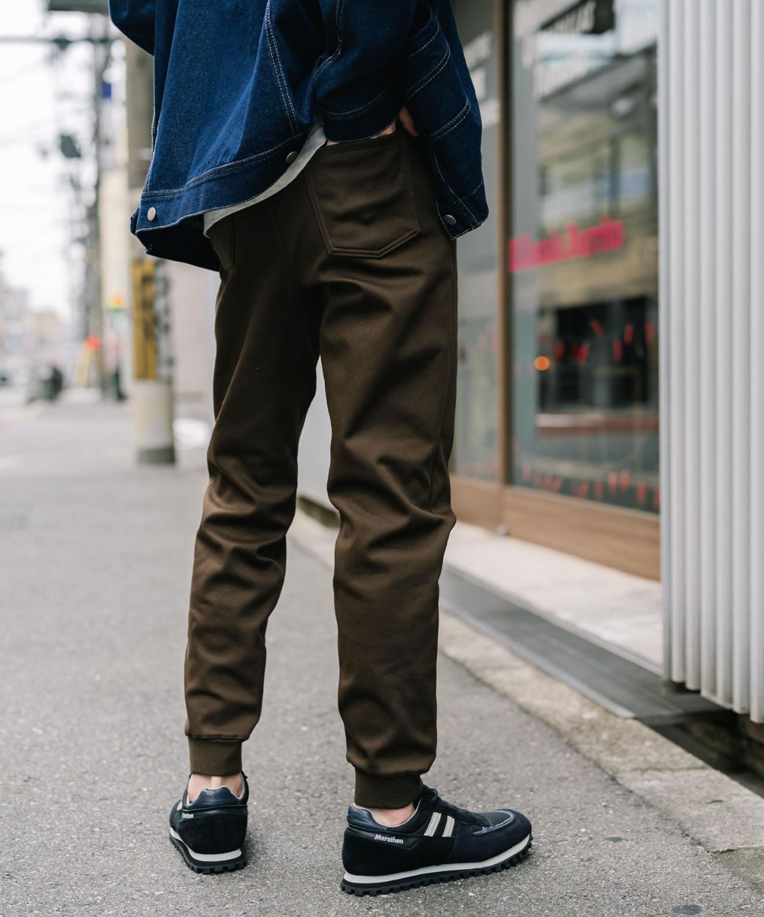 KANGOL カンゴール 別注コラボ蓄熱裏フリースヒートテーパードジョガーイージーパンツ 14622