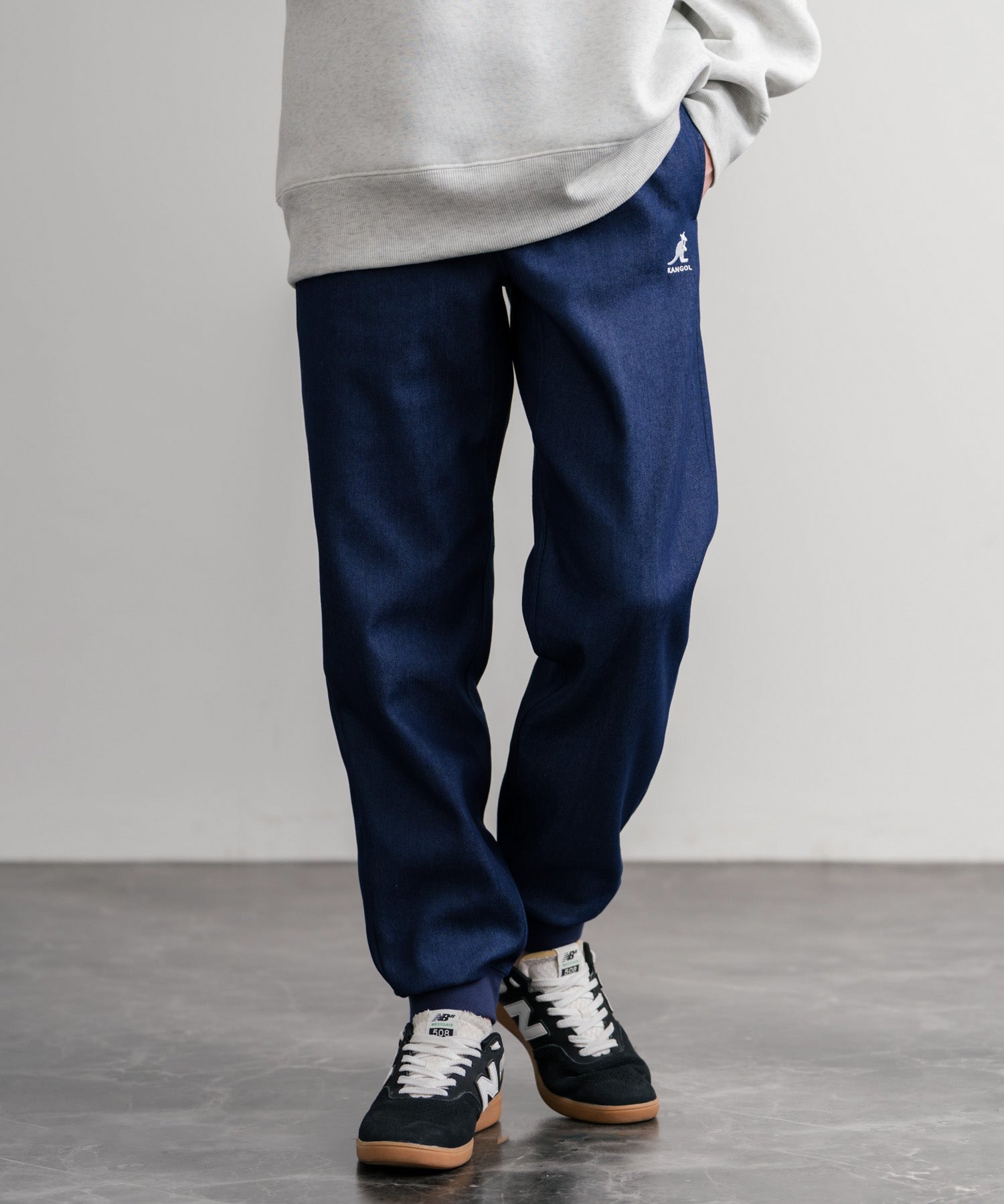 新色追加 KANGOL カンゴール 別注コラボ蓄熱裏フリースヒートテーパードジョガーイージーパンツ 14622