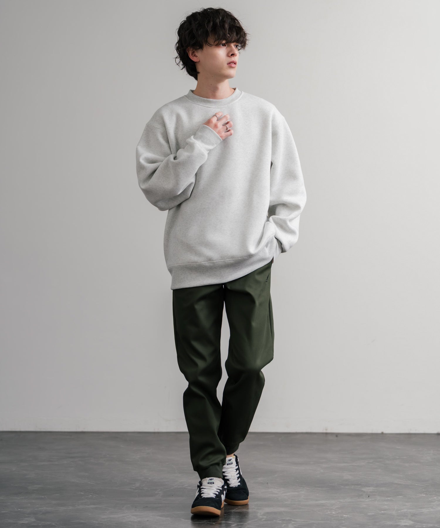 KANGOL カンゴール 別注コラボ蓄熱裏フリースヒートテーパードジョガーイージーパンツ 14622