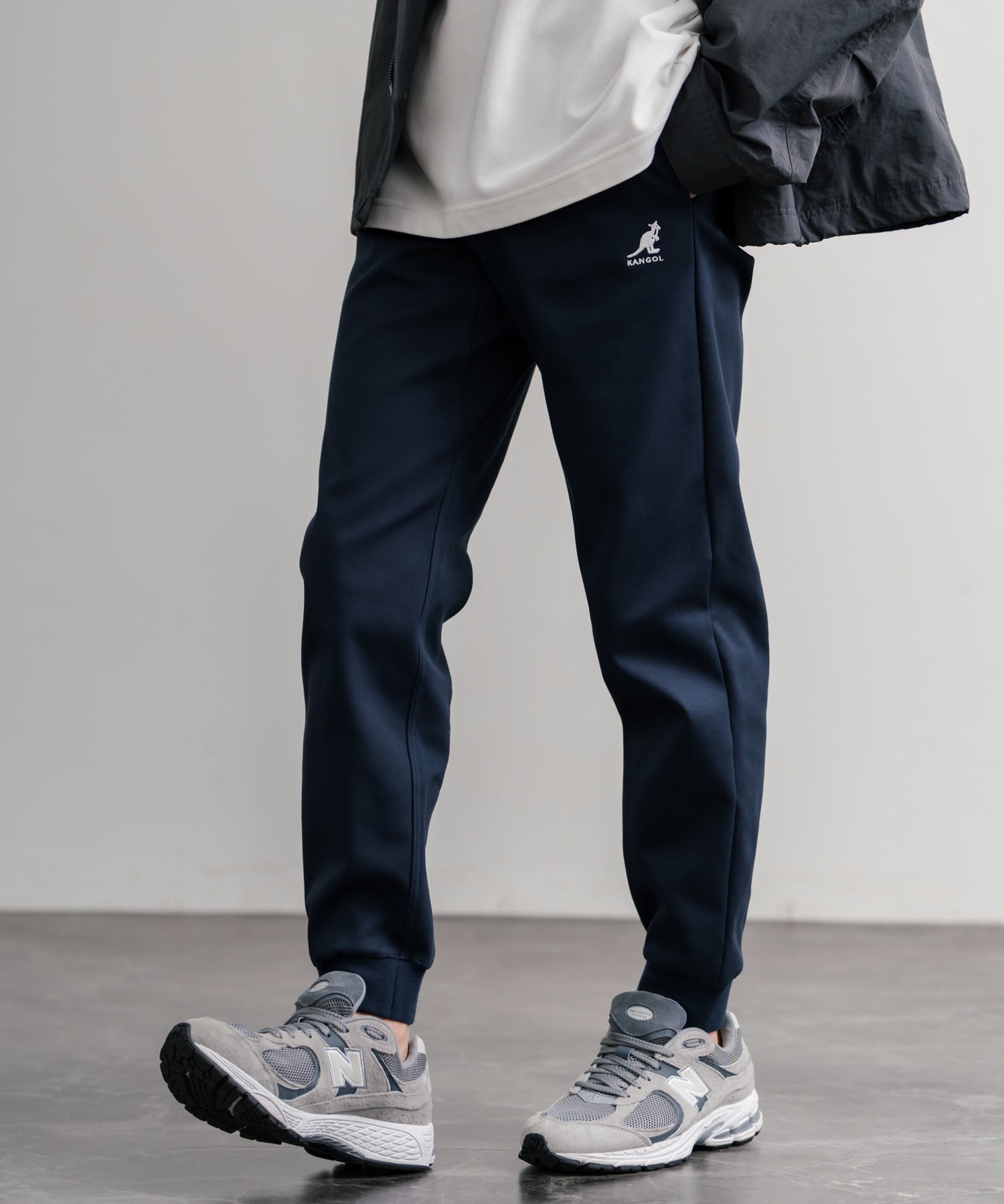 KANGOL カンゴール 別注コラボ蓄熱裏フリースヒートテーパードジョガーイージーパンツ 14622