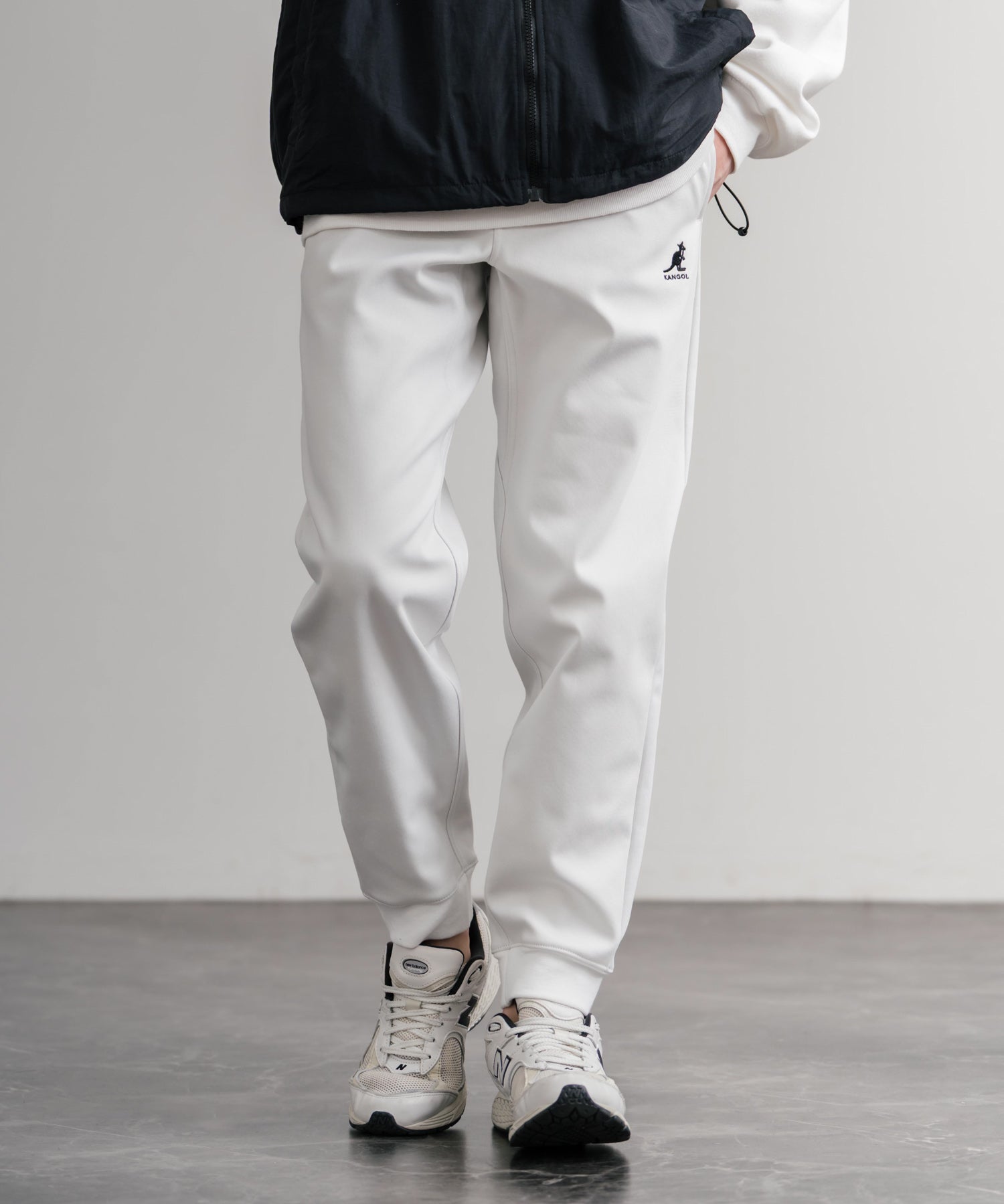 KANGOL カンゴール 別注コラボ蓄熱裏フリースヒートテーパードジョガーイージーパンツ 14622