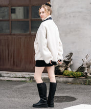 KANGOL カンゴール 別注コラボロゴ刺繍シープボアフリースジャケット/ブルゾン	 14623