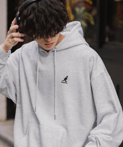 新色追加 KANGOL カンゴール 別注コラボオーバーサイズ裏起毛ロゴ刺繍プルパーカー	14627 【セットアップ可能】
