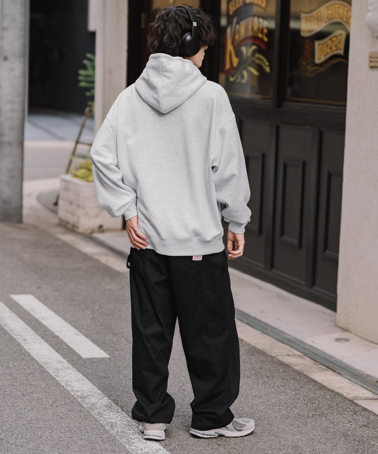 新色追加 KANGOL カンゴール 別注コラボオーバーサイズ裏起毛ロゴ刺繍プルパーカー	14627 【セットアップ可能】