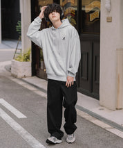 新色追加 KANGOL カンゴール 別注コラボオーバーサイズ裏起毛ロゴ刺繍プルパーカー	14627 【セットアップ可能】