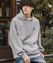 新色追加 KANGOL カンゴール 別注コラボオーバーサイズ裏起毛ロゴ刺繍プルパーカー	14627 【セットアップ可能】