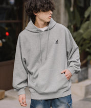 新色追加 KANGOL カンゴール 別注コラボオーバーサイズ裏起毛ロゴ刺繍プルパーカー	14627 【セットアップ可能】