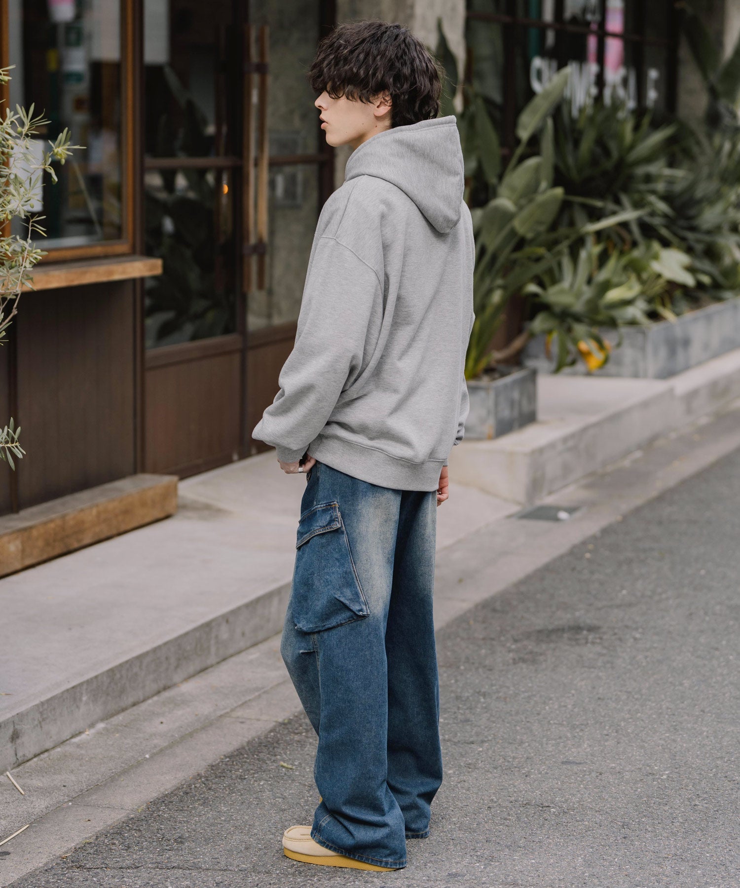 新色追加 KANGOL カンゴール 別注コラボオーバーサイズ裏起毛ロゴ刺繍プルパーカー	14627 【セットアップ可能】