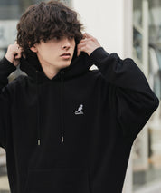 新色追加 KANGOL カンゴール 別注コラボオーバーサイズ裏起毛ロゴ刺繍プルパーカー	14627 【セットアップ可能】