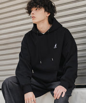 新色追加 KANGOL カンゴール 別注コラボオーバーサイズ裏起毛ロゴ刺繍プルパーカー	14627 【セットアップ可能】