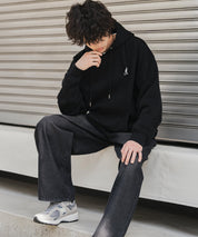 新色追加 KANGOL カンゴール 別注コラボオーバーサイズ裏起毛ロゴ刺繍プルパーカー	14627 【セットアップ可能】