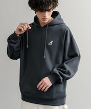 KANGOL カンゴール 別注コラボオーバーサイズ裏起毛ロゴ刺繍プルパーカー	14627