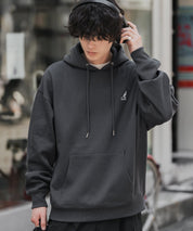 新色追加 KANGOL カンゴール 別注コラボオーバーサイズ裏起毛ロゴ刺繍プルパーカー	14627 【セットアップ可能】