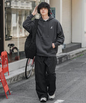 新色追加 KANGOL カンゴール 別注コラボオーバーサイズ裏起毛ロゴ刺繍プルパーカー	14627 【セットアップ可能】