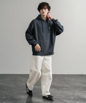 KANGOL カンゴール 別注コラボオーバーサイズ裏起毛ロゴ刺繍プルパーカー	14627
