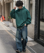 新色追加 KANGOL カンゴール 別注コラボオーバーサイズ裏起毛ロゴ刺繍プルパーカー	14627 【セットアップ可能】