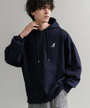 KANGOL カンゴール 別注コラボオーバーサイズ裏起毛ロゴ刺繍プルパーカー	14627