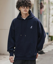 新色追加 KANGOL カンゴール 別注コラボオーバーサイズ裏起毛ロゴ刺繍プルパーカー	14627 【セットアップ可能】