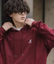 新色追加 KANGOL カンゴール 別注コラボオーバーサイズ裏起毛ロゴ刺繍プルパーカー	14627 【セットアップ可能】