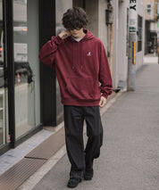 新色追加 KANGOL カンゴール 別注コラボオーバーサイズ裏起毛ロゴ刺繍プルパーカー	14627 【セットアップ可能】