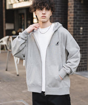 KANGOL カンゴール 別注コラボオーバーサイズ裏起毛ロゴ刺繍フルジップパーカー 14628 【セットアップ可能】