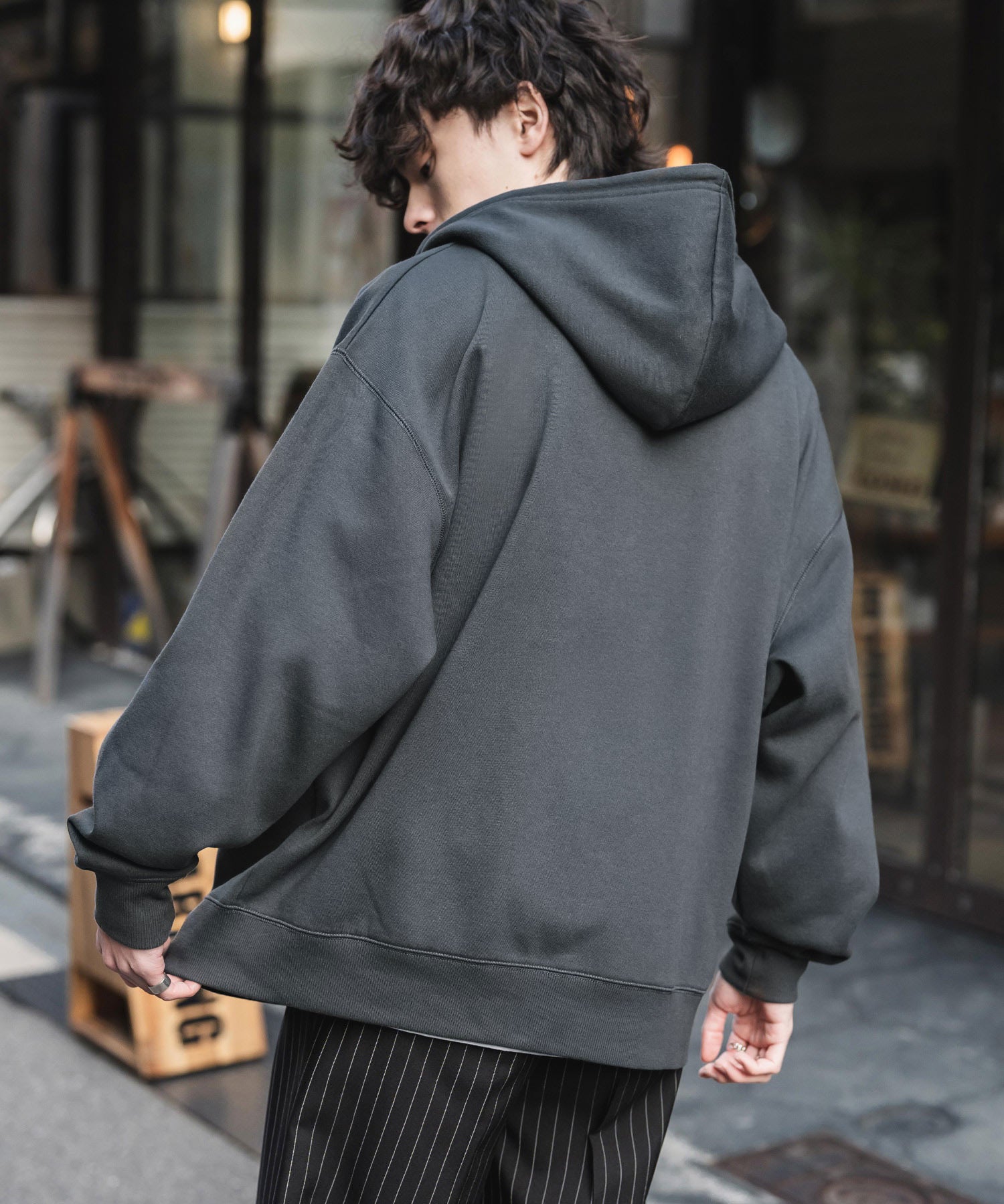 KANGOL カンゴール 別注コラボオーバーサイズ裏起毛ロゴ刺繍フルジップパーカー 14628 【セットアップ可能】