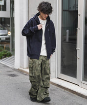 KANGOL カンゴール 別注コラボオーバーサイズ裏起毛ロゴ刺繍フルジップパーカー 14628 【セットアップ可能】