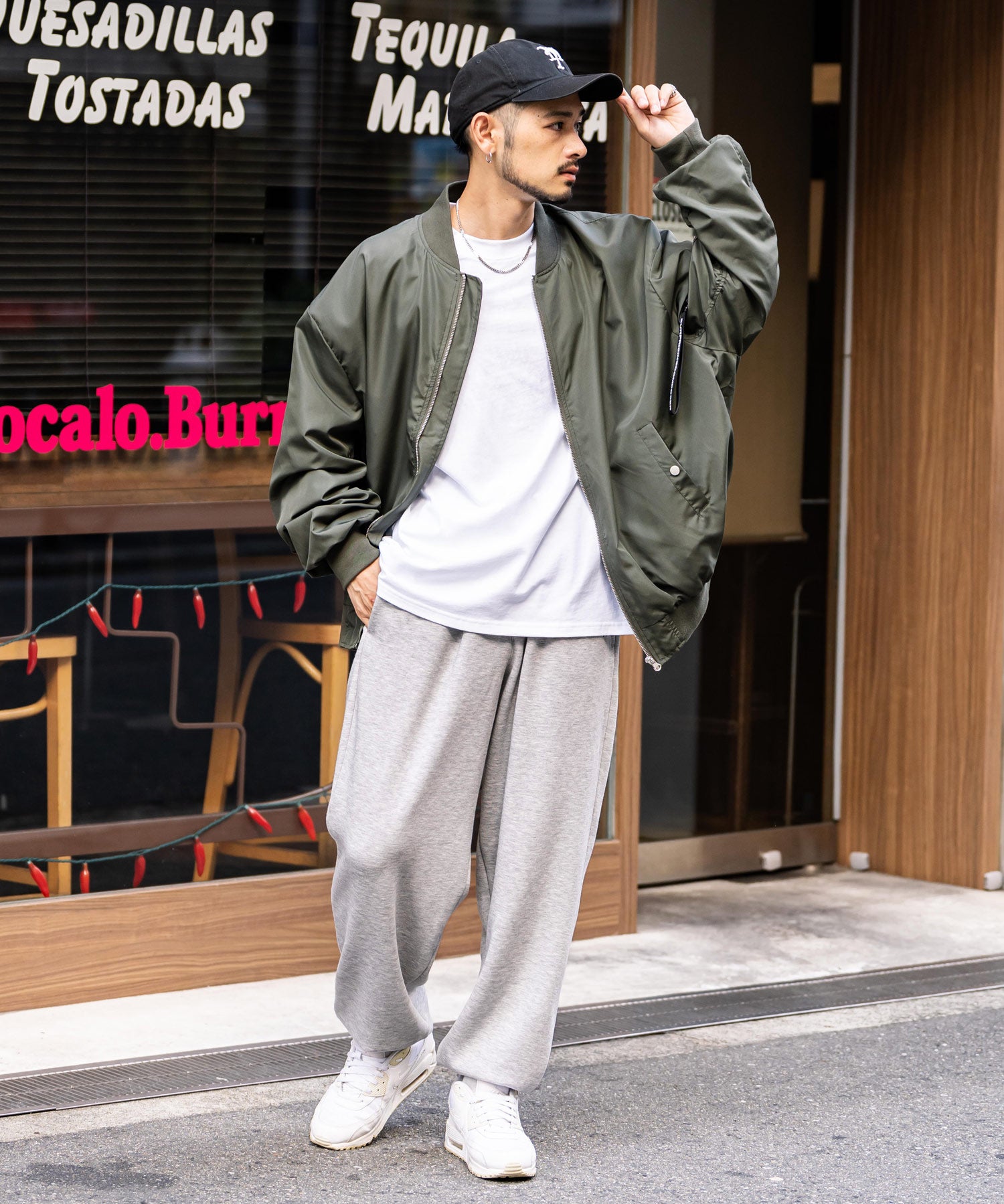 KANGOL カンゴール 別注コラボ裏起毛ワンポイントロゴ刺繍スウェットパンツ/セミワイドテーパードイージーパンツ 14629