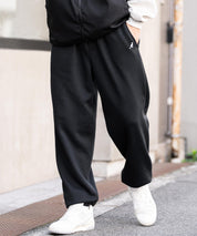 KANGOL カンゴール 別注コラボ裏起毛ワンポイントロゴ刺繍スウェットパンツ/セミワイドテーパードイージーパンツ 14629