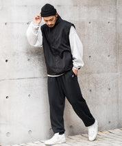 KANGOL カンゴール 別注コラボ裏起毛ワンポイントロゴ刺繍スウェットパンツ/セミワイドテーパードイージーパンツ 14629