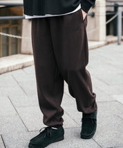 KANGOL カンゴール 別注コラボ裏起毛ワンポイントロゴ刺繍スウェットパンツ/セミワイドテーパードイージーパンツ 14629