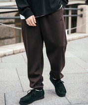 KANGOL カンゴール 別注コラボ裏起毛ワンポイントロゴ刺繍スウェットパンツ/セミワイドテーパードイージーパンツ 14629