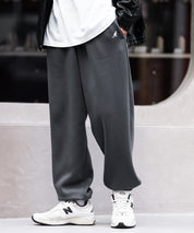 KANGOL カンゴール 別注コラボ裏起毛ワンポイントロゴ刺繍スウェットパンツ/セミワイドテーパードイージーパンツ 14629