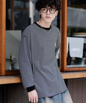 KANGOL カンゴール 別注コラボオーバーサイズワンポイントロゴ刺繍長袖Tシャツ 14630