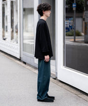 KANGOL カンゴール 別注コラボオーバーサイズワンポイントロゴ刺繍長袖Tシャツ 14630
