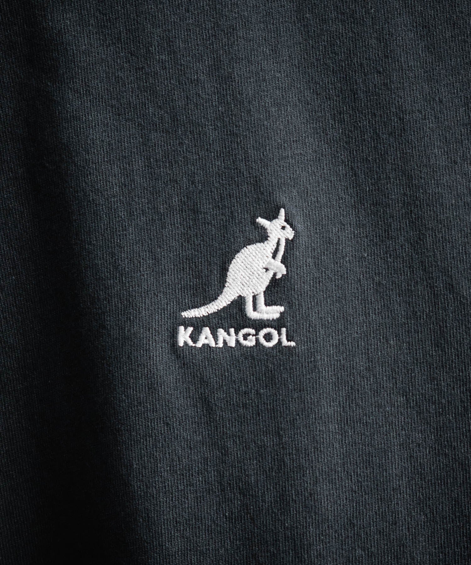 KANGOL カンゴール 別注コラボオーバーサイズワンポイントロゴ刺繍長袖Tシャツ 14630