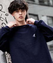 KANGOL カンゴール 別注コラボオーバーサイズワンポイントロゴ刺繍長袖Tシャツ 14630