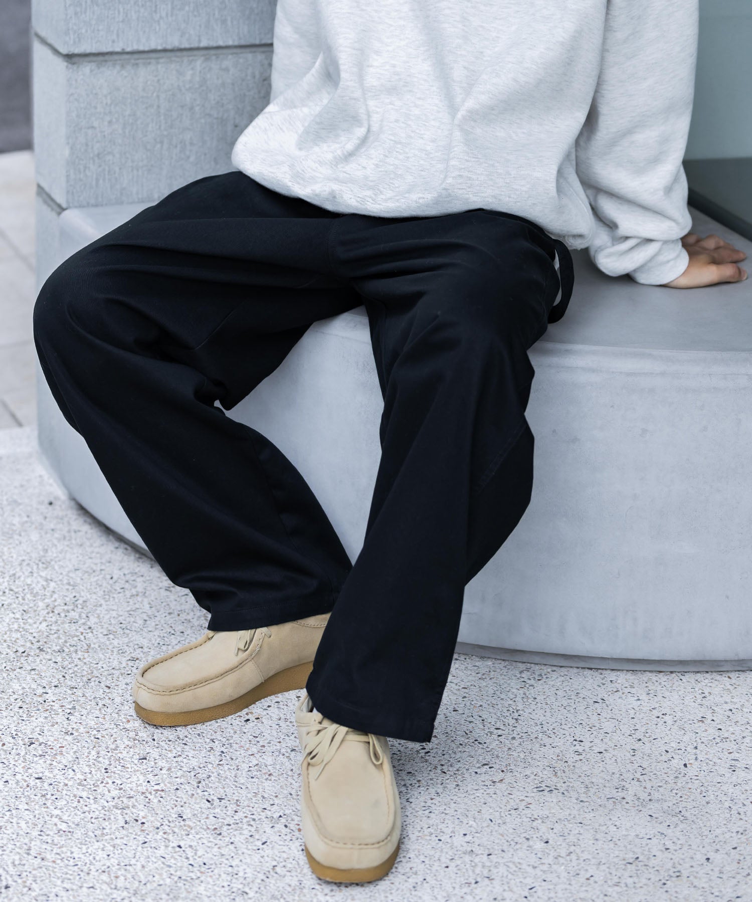KANGOL カンゴール 別注コラボデニム・ツイルワイドテーパードペインターパンツ 14631