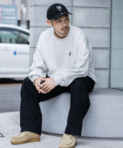 KANGOL カンゴール 別注コラボデニム・ツイルワイドテーパードペインターパンツ 14631