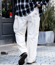 KANGOL カンゴール 別注コラボデニム・ツイルワイドテーパードペインターパンツ 14631