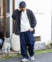 KANGOL カンゴール 別注コラボデニム・ツイルワイドテーパードペインターパンツ 14631