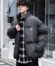 KANGOL カンゴール 別注コラボ オーバーサイズワンポイントロゴ刺繍ファイバーダウン中綿ジャケット 14632