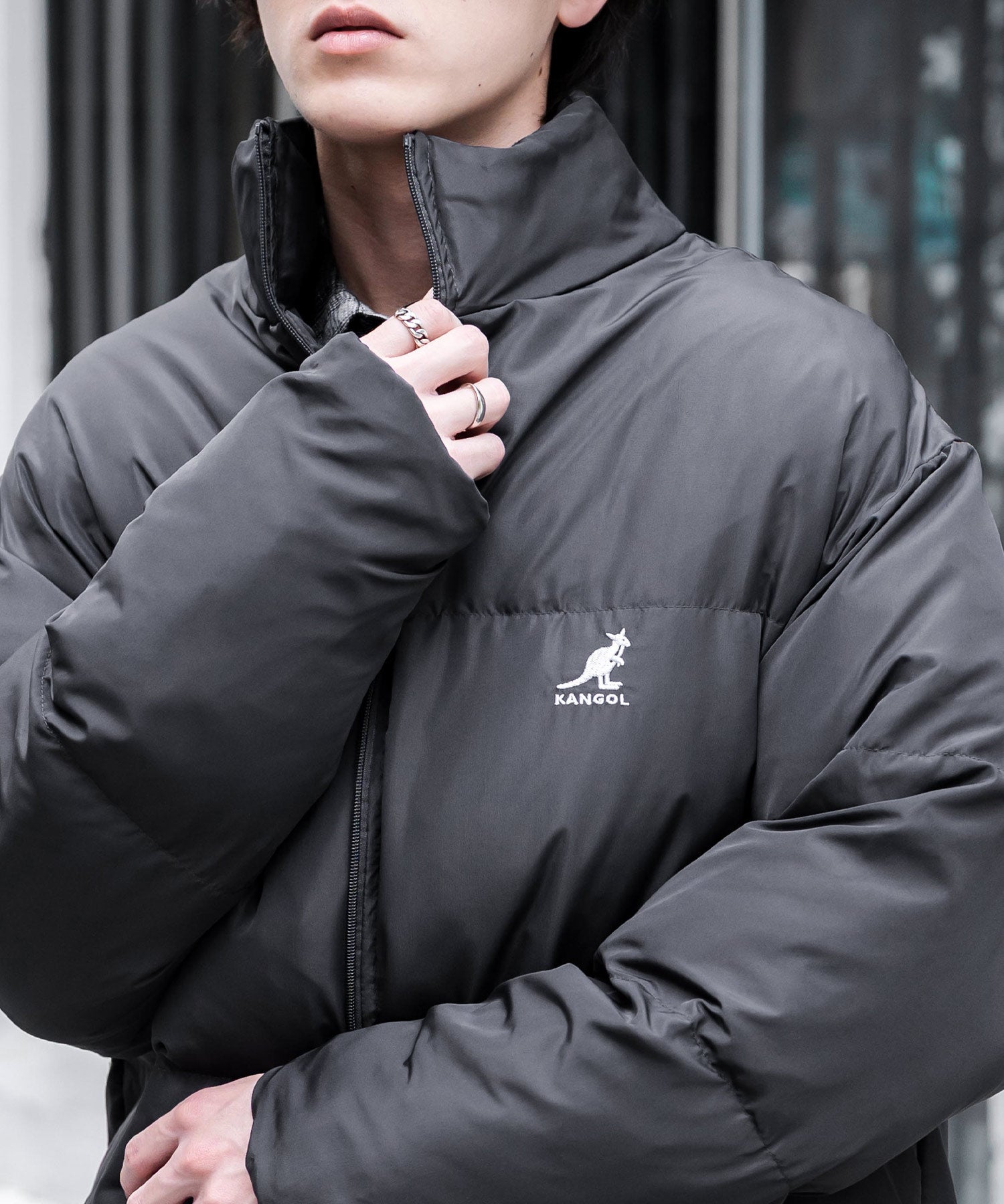 KANGOL カンゴール 別注コラボ オーバーサイズワンポイントロゴ刺繍