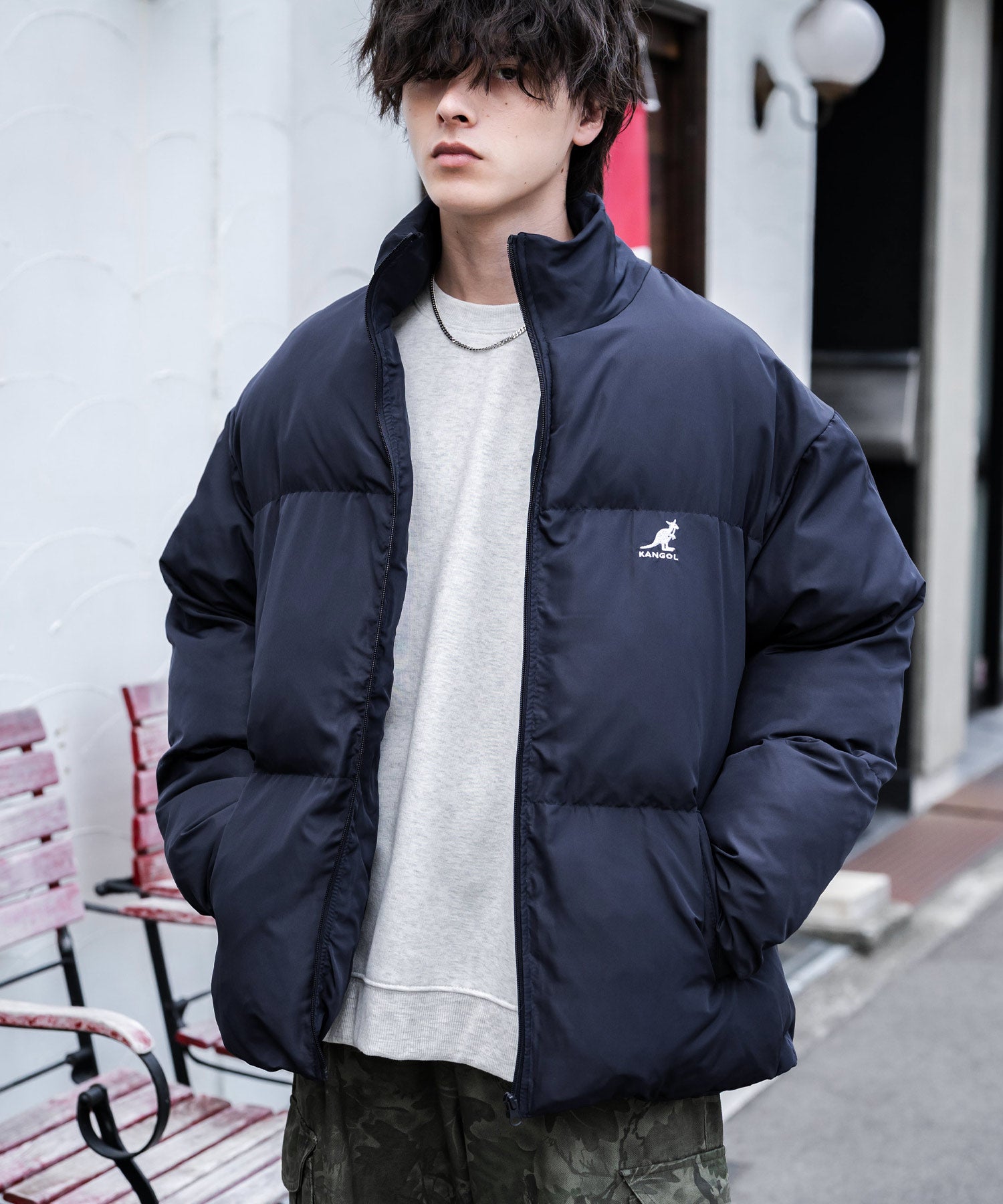 KANGOL カンゴール 別注コラボ オーバーサイズワンポイントロゴ刺繍