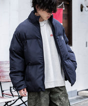 KANGOL カンゴール 別注コラボ オーバーサイズワンポイントロゴ刺繍ファイバーダウン中綿ジャケット 14632