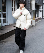 KANGOL カンゴール 別注コラボ オーバーサイズワンポイントロゴ刺繍ファイバーダウン中綿ジャケット 14632